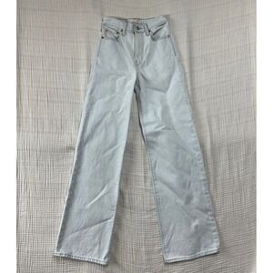 Levi's Light Gray Flare & Wide Leg Jeans